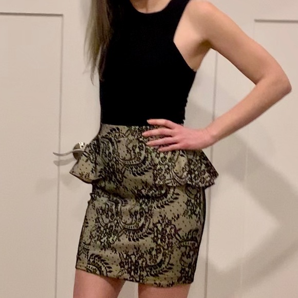 Bebe Peplum Dress - Picture 1 of 5